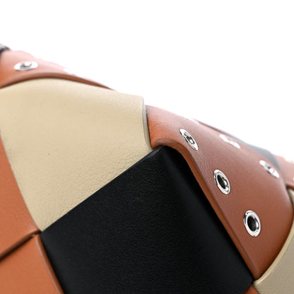 Loewe Calfskin Woven Studded Basket Surplus Bag Multicolor 10 of 12