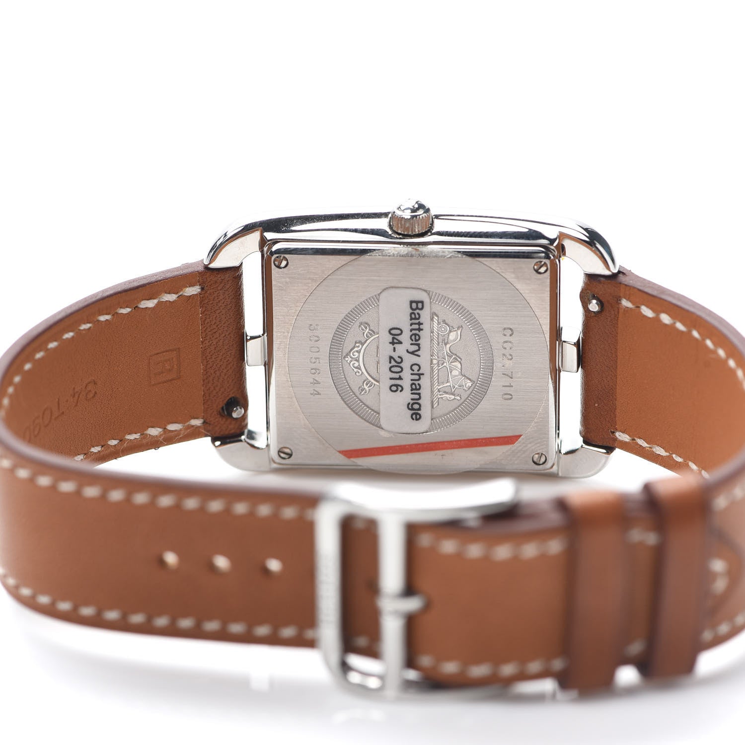 Hermes Stainless Steel Barenia 29mm Cape Cod Quartz Watch Fauve 4 of 7