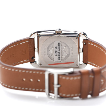 Hermes Stainless Steel Barenia 29mm Cape Cod Quartz Watch Fauve 4 of 7