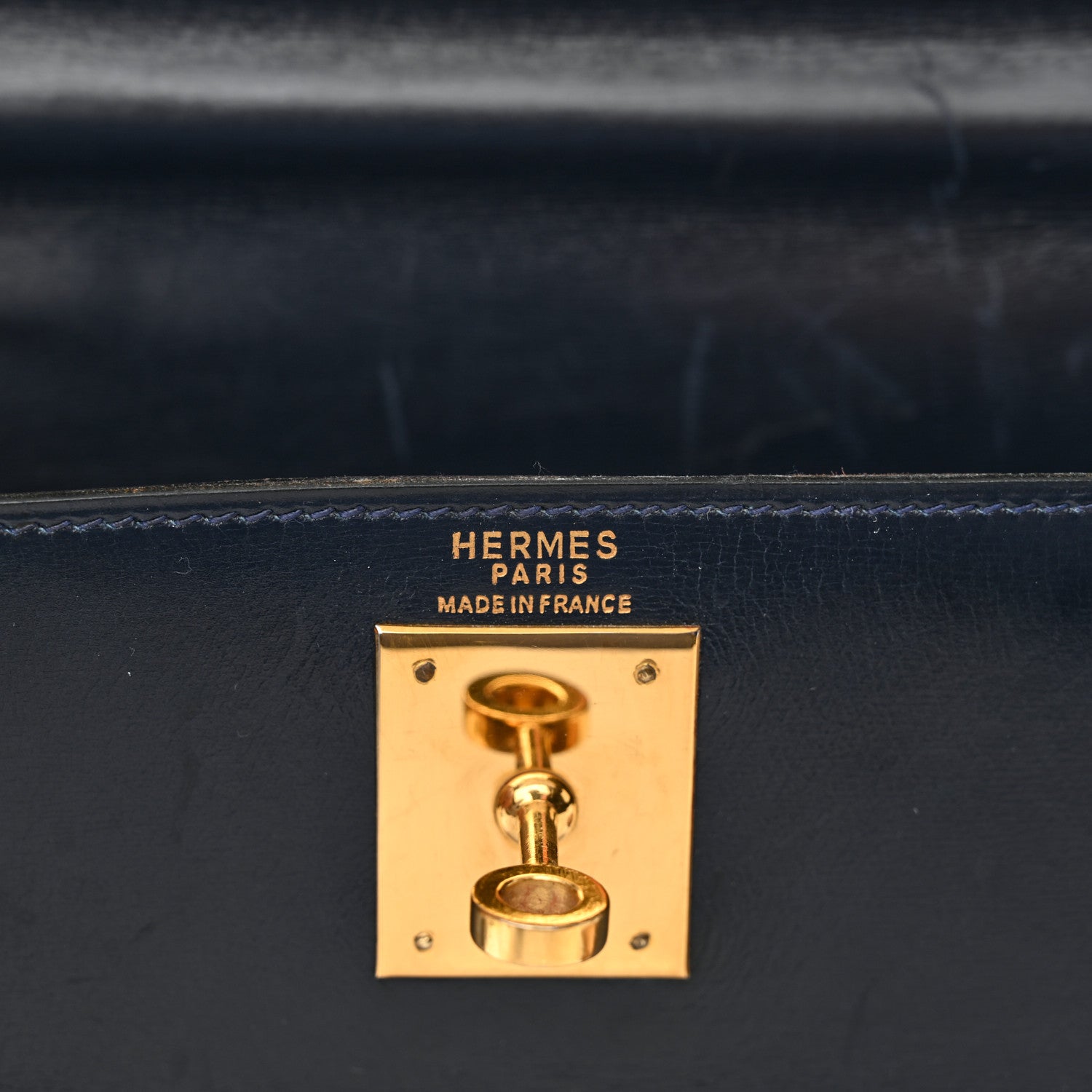 Hermes Box Kelly Sellier 28 Bleu Marine 6 of 22
