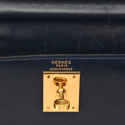 Hermes Box Kelly Sellier 28 Bleu Marine 6 of 22