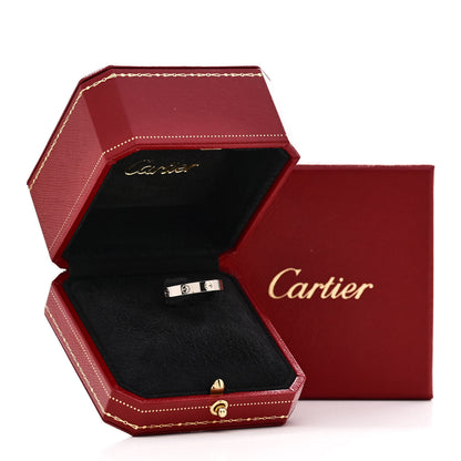 Cartier 18K White Gold 3.5mm LOVE Wedding Band Ring 59 8.75 5 of 5