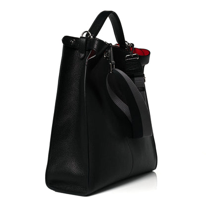 Fendi Cuoio Romano Fabric Marlon Vitello Century Peekaboo X-Lite Fit Black Rosso White Ice 4 of 8