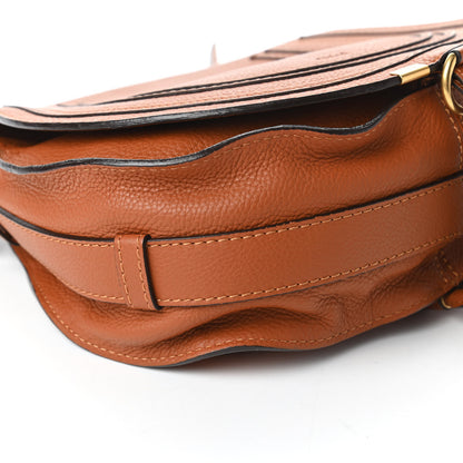 Chloe Calfskin Medium Marcie Round Crossbody Bag Tan 6 of 11