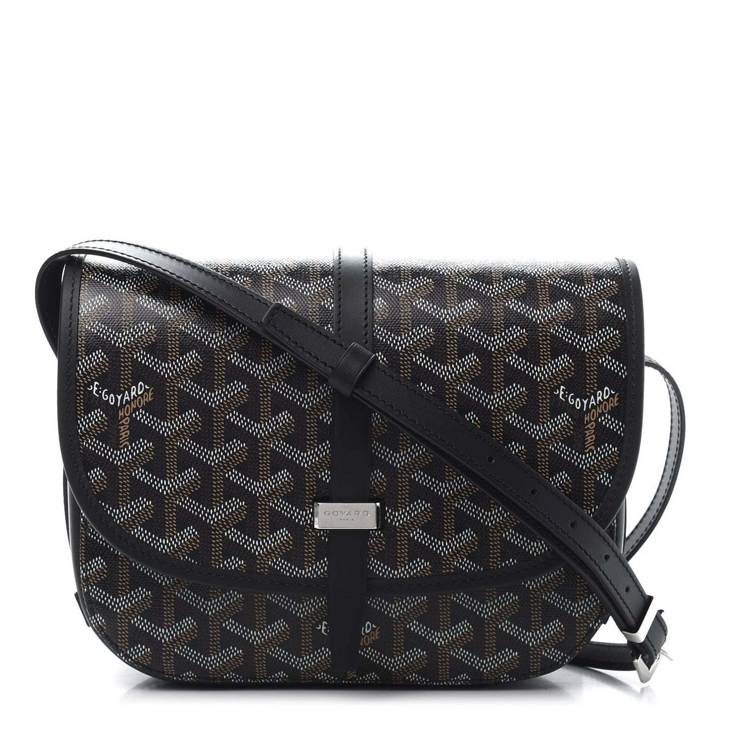Goyardine Belvedere II PM Messenger Bag Black