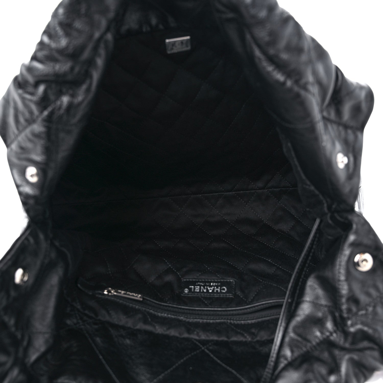 Chanel Shiny Calfskin Quilted Chanel 22 Black 6 of 11