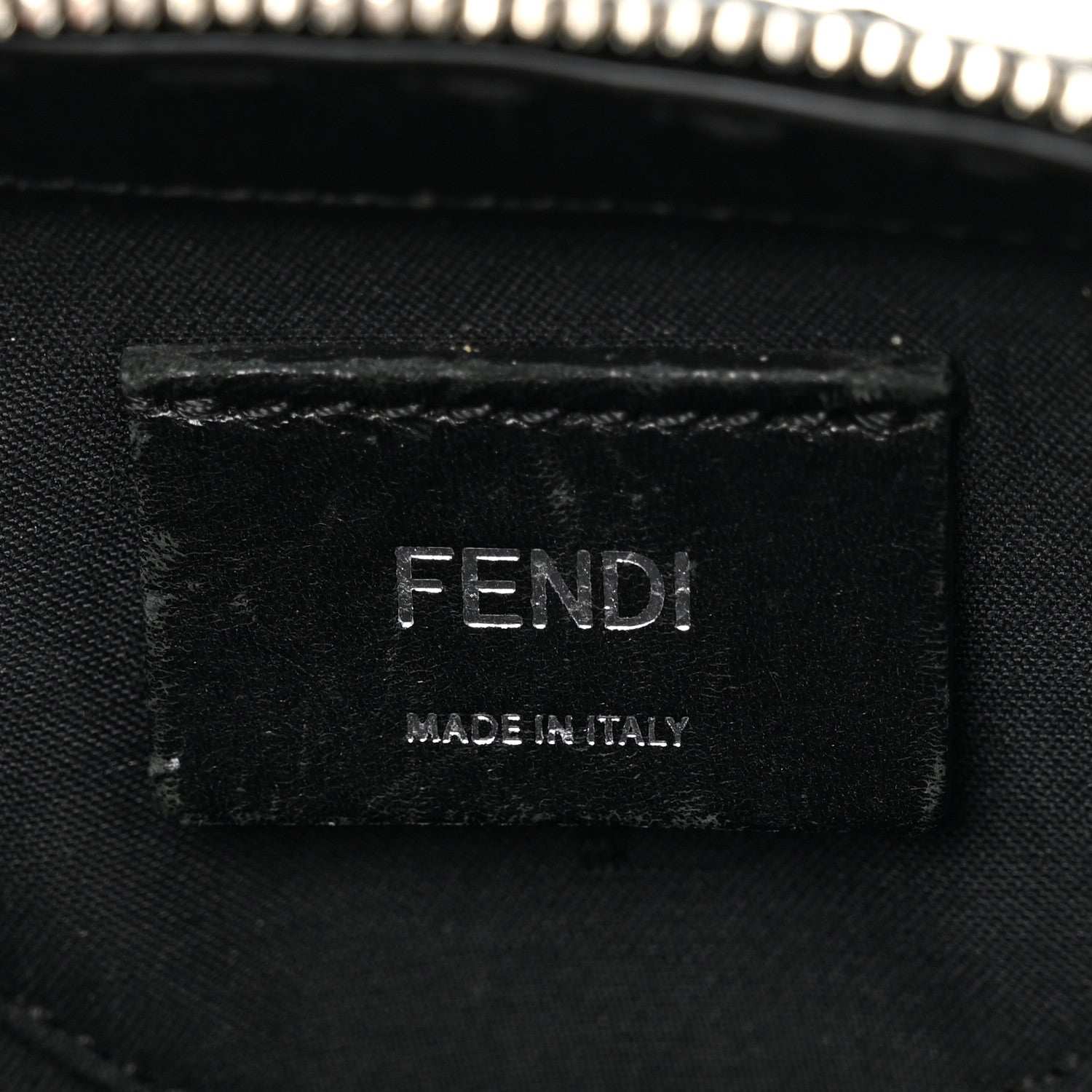 Fendi Recycled Fabric Jacquard Vitello Astro FF 1974 Mini Suitcase Bag Asfalto Black 6 of 10
