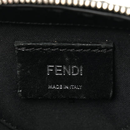 Fendi Recycled Fabric Jacquard Vitello Astro FF 1974 Mini Suitcase Bag Asfalto Black 6 of 10