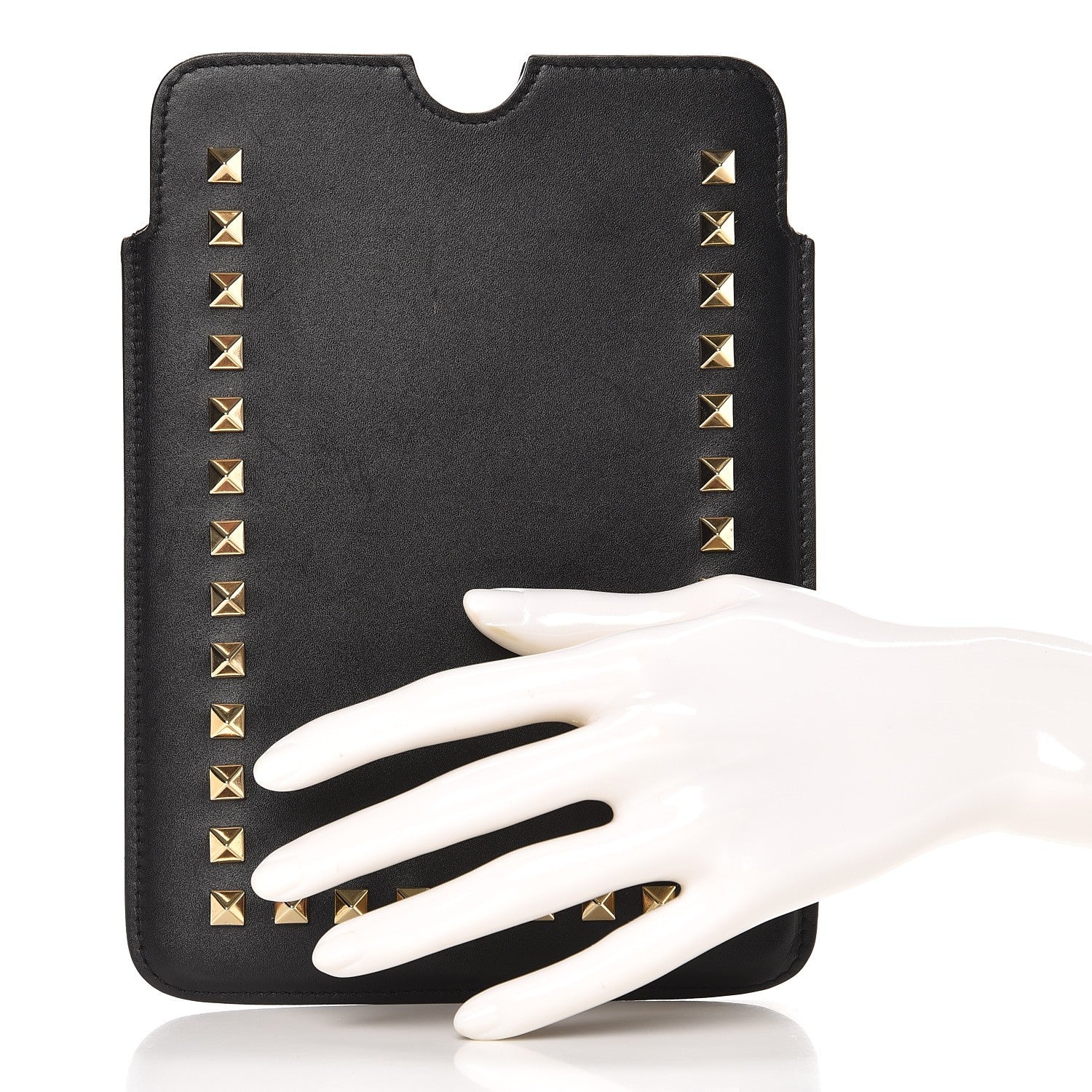 Valentino Garavani Vitello Rockstud iPad Mini Case Black 2 of 6