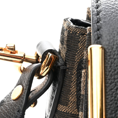 Versace X FENDI Grained Calfskin Fendace Medium La Medusa Top Handle Bag Black Brown 10 of 11