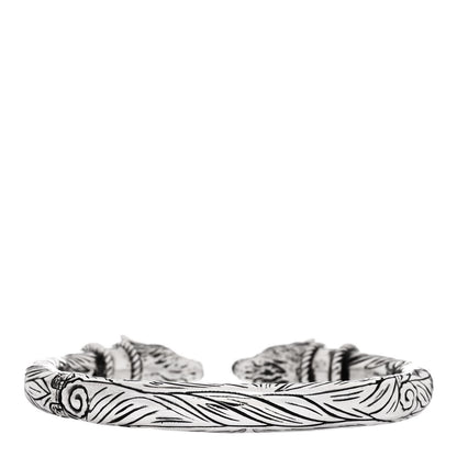 Gucci Sterling Silver Anger Forest Wolf Cuff Bracelet 2 of 7