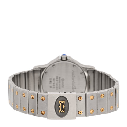 Cartier Stainless Steel 18K Yellow Gold 29mm Santos Octagon Quartz Watch 3 of 6