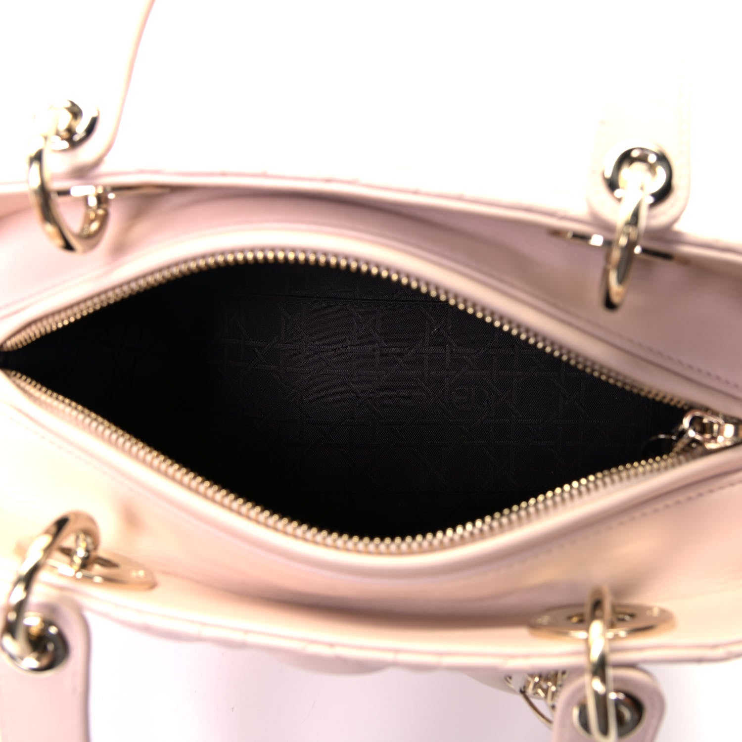 Christian Dior Lambskin Cannage Medium Lady Dior Light Pink 4 of 5