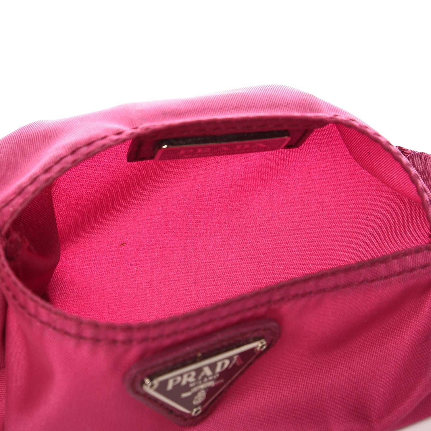 Prada Tessuto Nylon Cosmetic Pouch Bag Dalia Pink 5 of 7