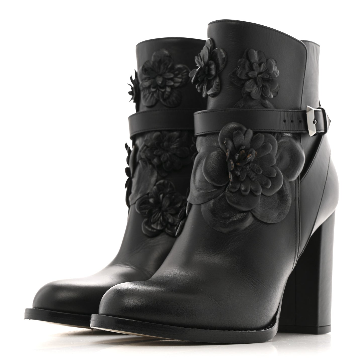 Calfskin Techno Couture Boots 38 Black