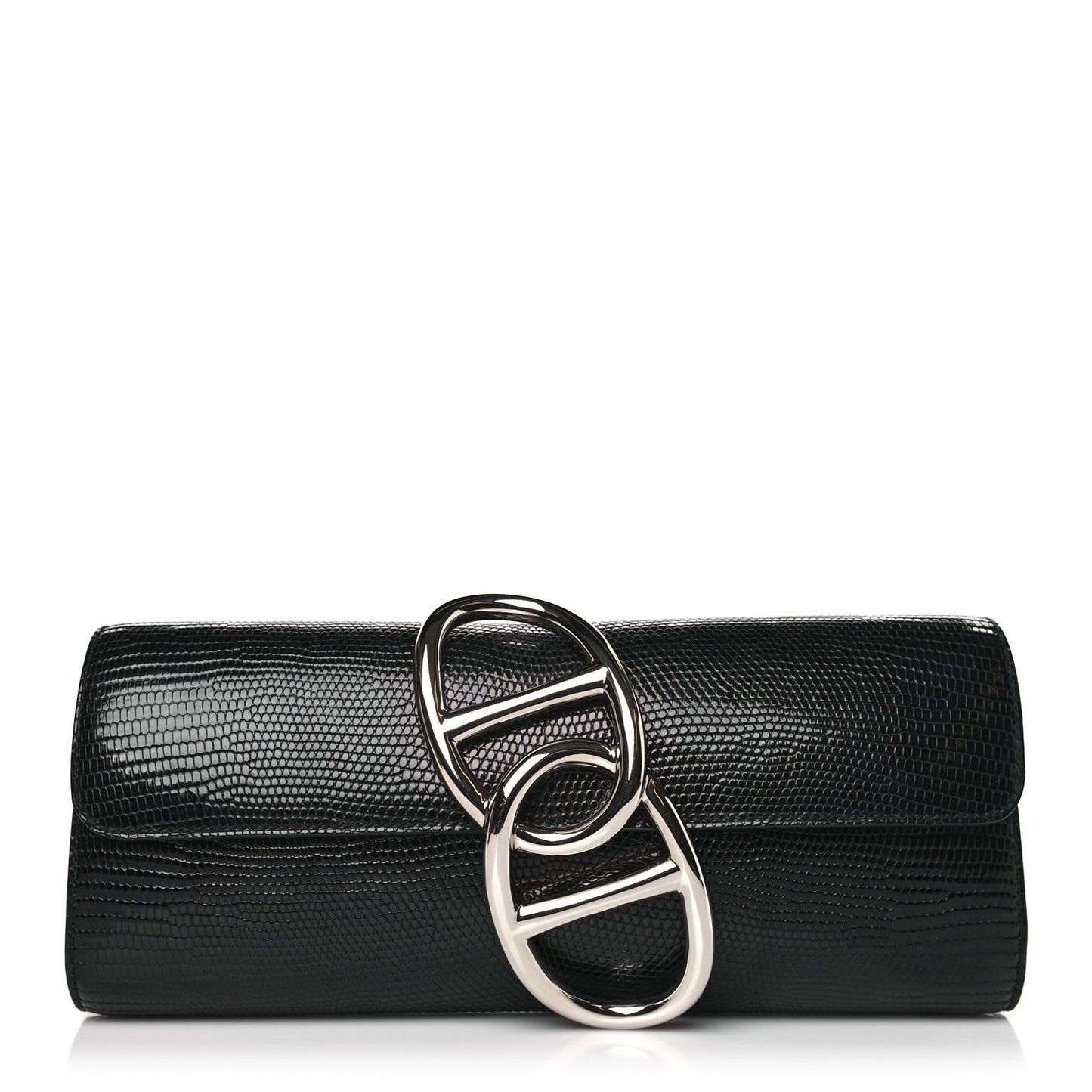 Lizard Egee Clutch Black