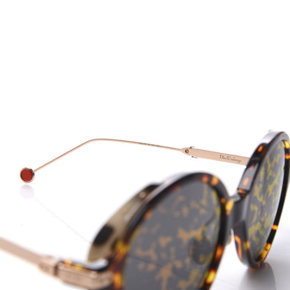 Christian Dior Acetate Leaf Print Umbrage Round Sunglasses Pink Foliage 6 of 9