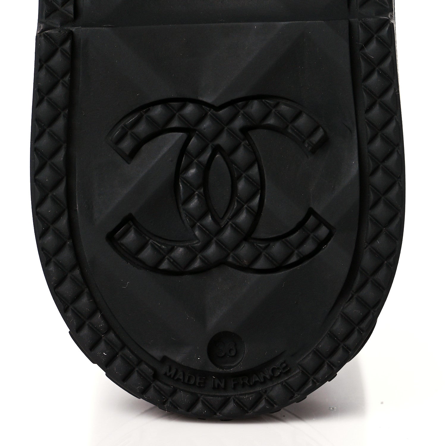 Chanel Caoutchouk CC High Boots 36 Black 7 of 9