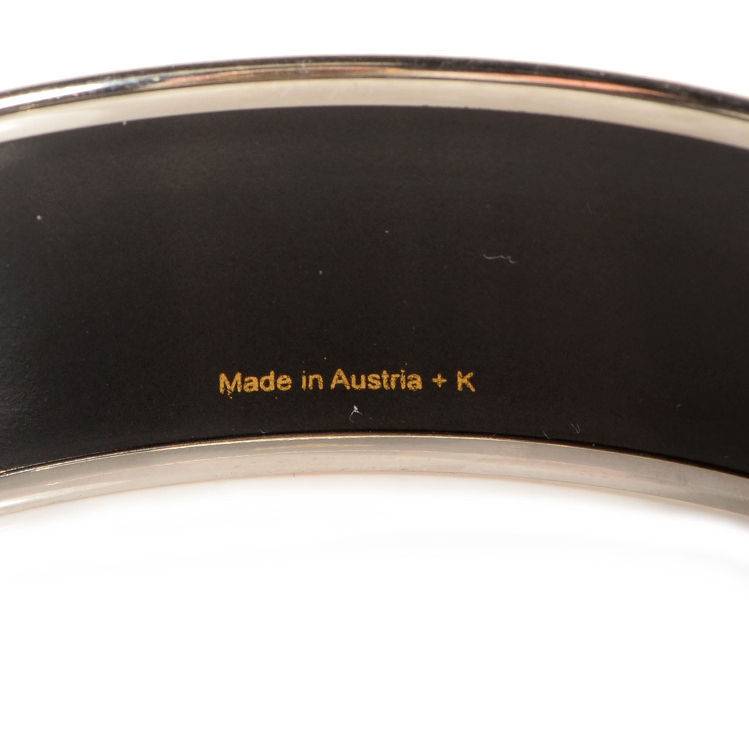 Hermes Enamel Printed Stripes Wide Bracelet 70 4 of 5