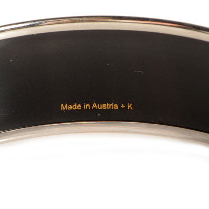 Hermes Enamel Printed Stripes Wide Bracelet 70 4 of 5