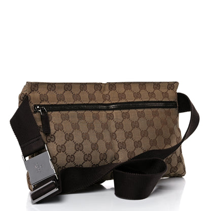 Gucci GG Plus Monogram Double Pocket Belt Bag Dark Brown 3 of 21
