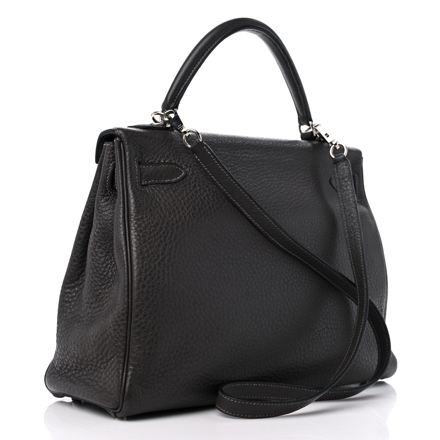 Hermes Taurillon Clemence Kelly Retourne 32 Graphite 3 of 15