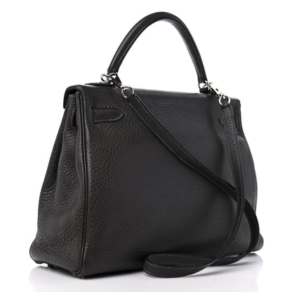 Hermes Taurillon Clemence Kelly Retourne 32 Graphite 3 of 15