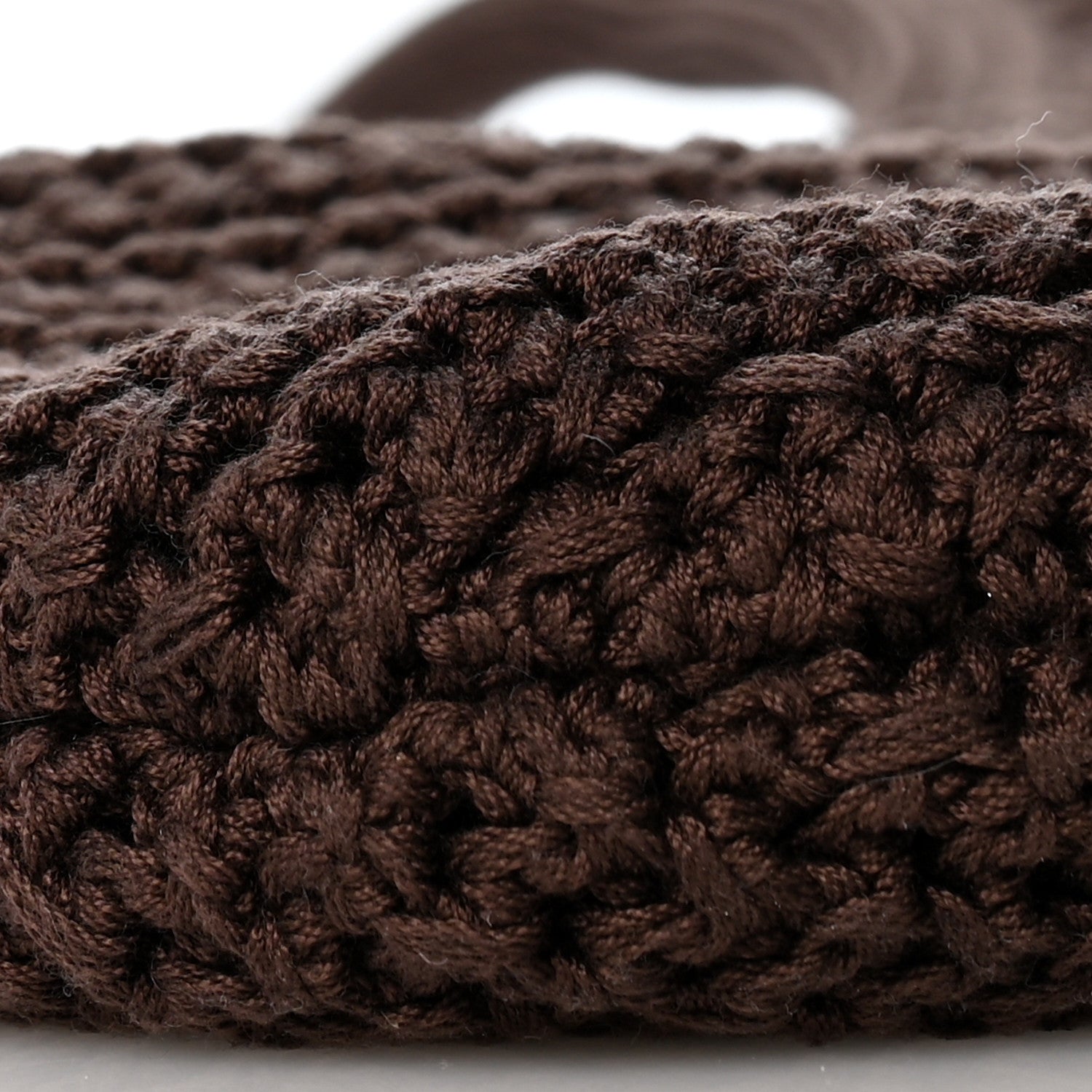 Miu Miu Cotton Crochet Ivy Bag Cacao Talco 9 of 11