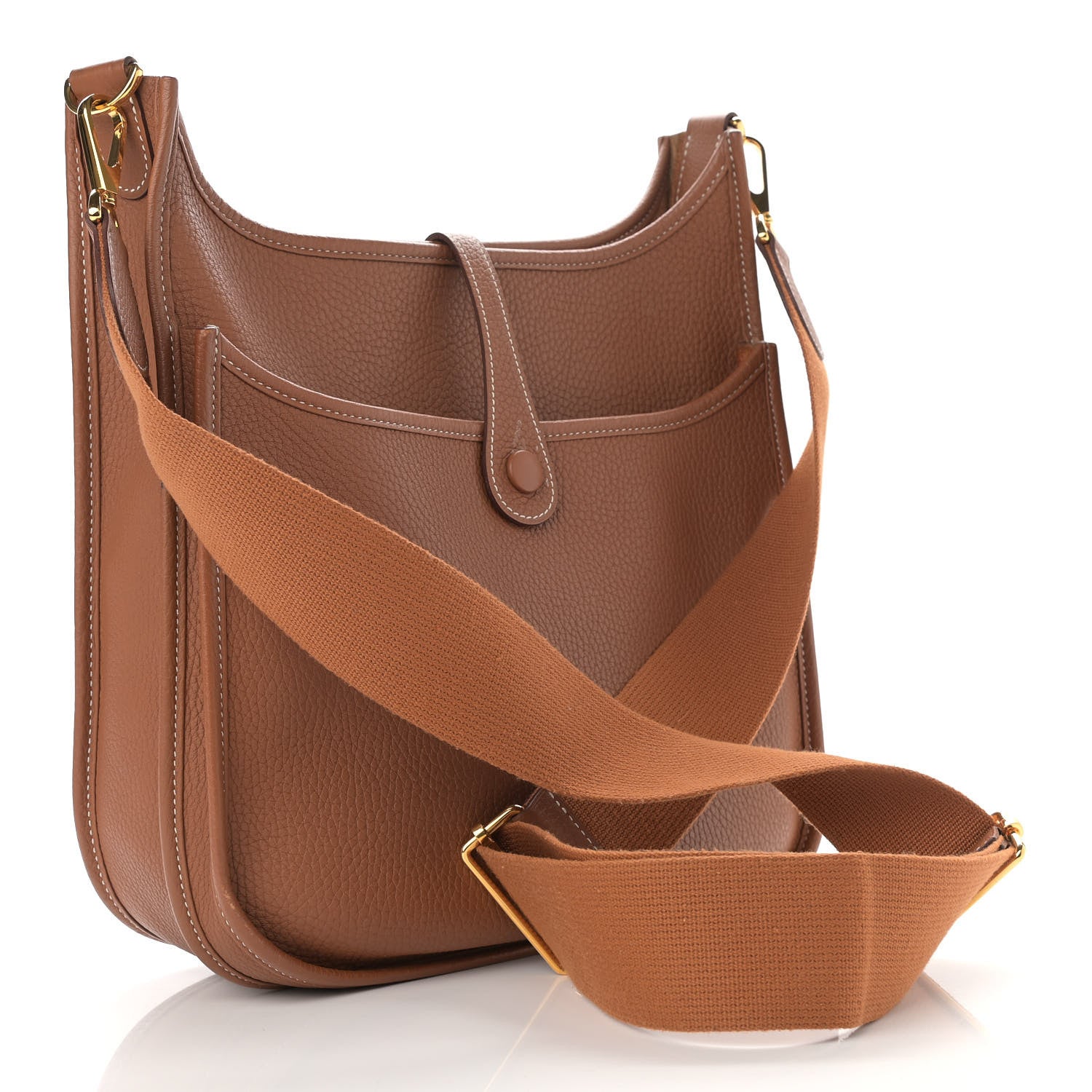 Hermes Taurillon Clemence Evelyne III PM Gold 3 of 12