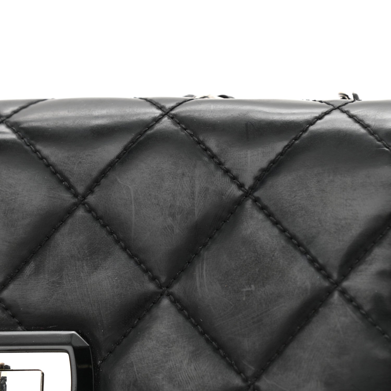 Chanel Patent Quilted Mademoiselle East West Flap Black 11 of 15