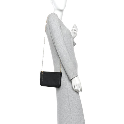 Louis Vuitton Empreinte Double Zip Pochette Black 2 of 11