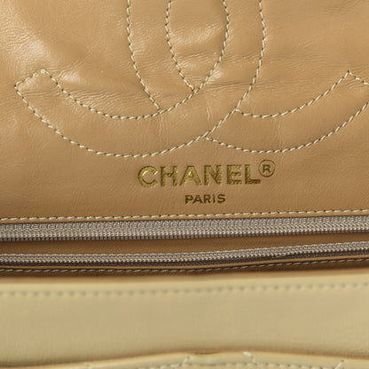 Chanel Lambskin Quilted Medium Double Flap Beige 8 of 12