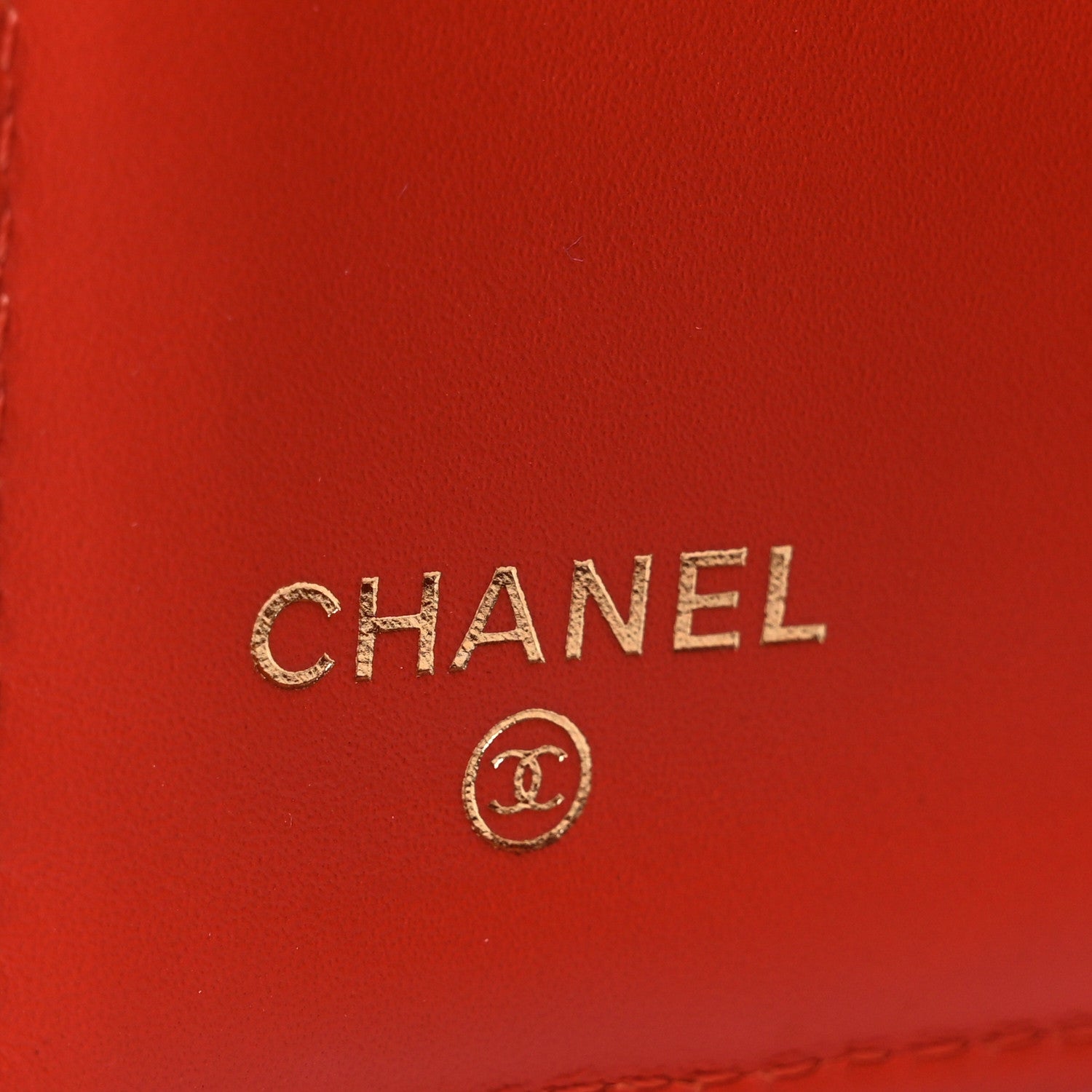Chanel Iridescent Caviar Quilted Large Gusset Flap Wallet Orange 6 of 8