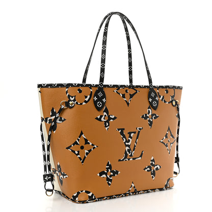 Louis Vuitton Monogram Giant Jungle Neverfull MM Ivory 3 of 10