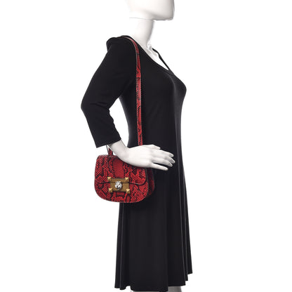 Gucci Elaphe Radiata Small Osiride Shoulder Bag Hibiscus Red 2 of 10