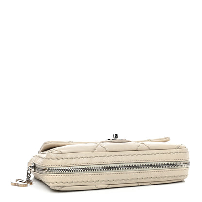 Chanel Calfskin Expandable Flap White 4 of 9