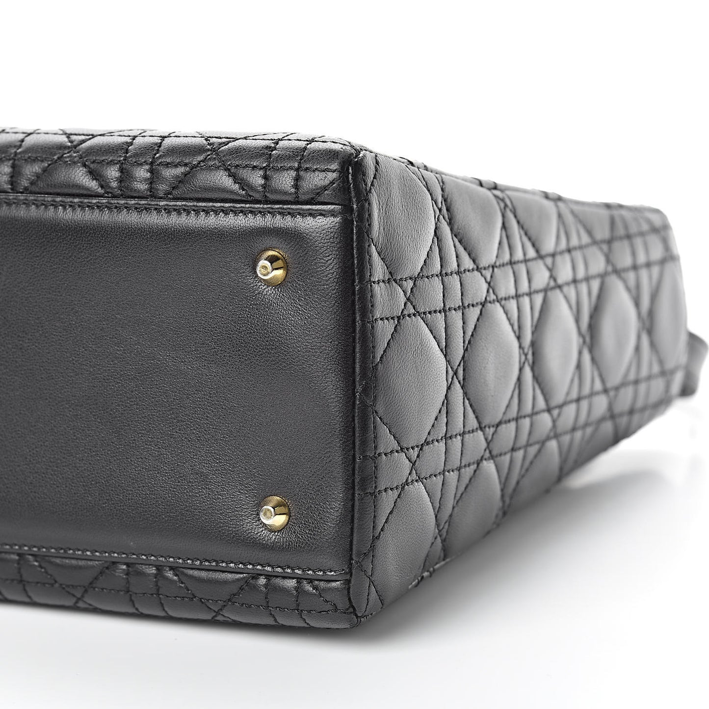 Lambskin Cannage Medium Lady Dior Black