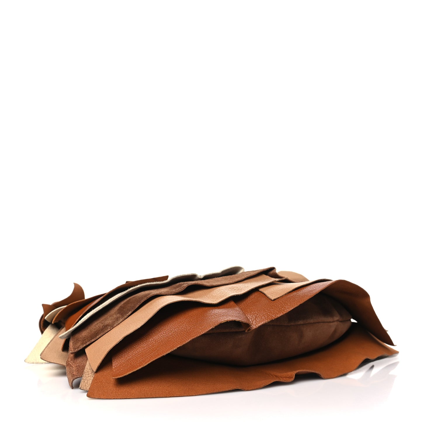 Calfskin Suede Saint Tropez Ruffle Bag