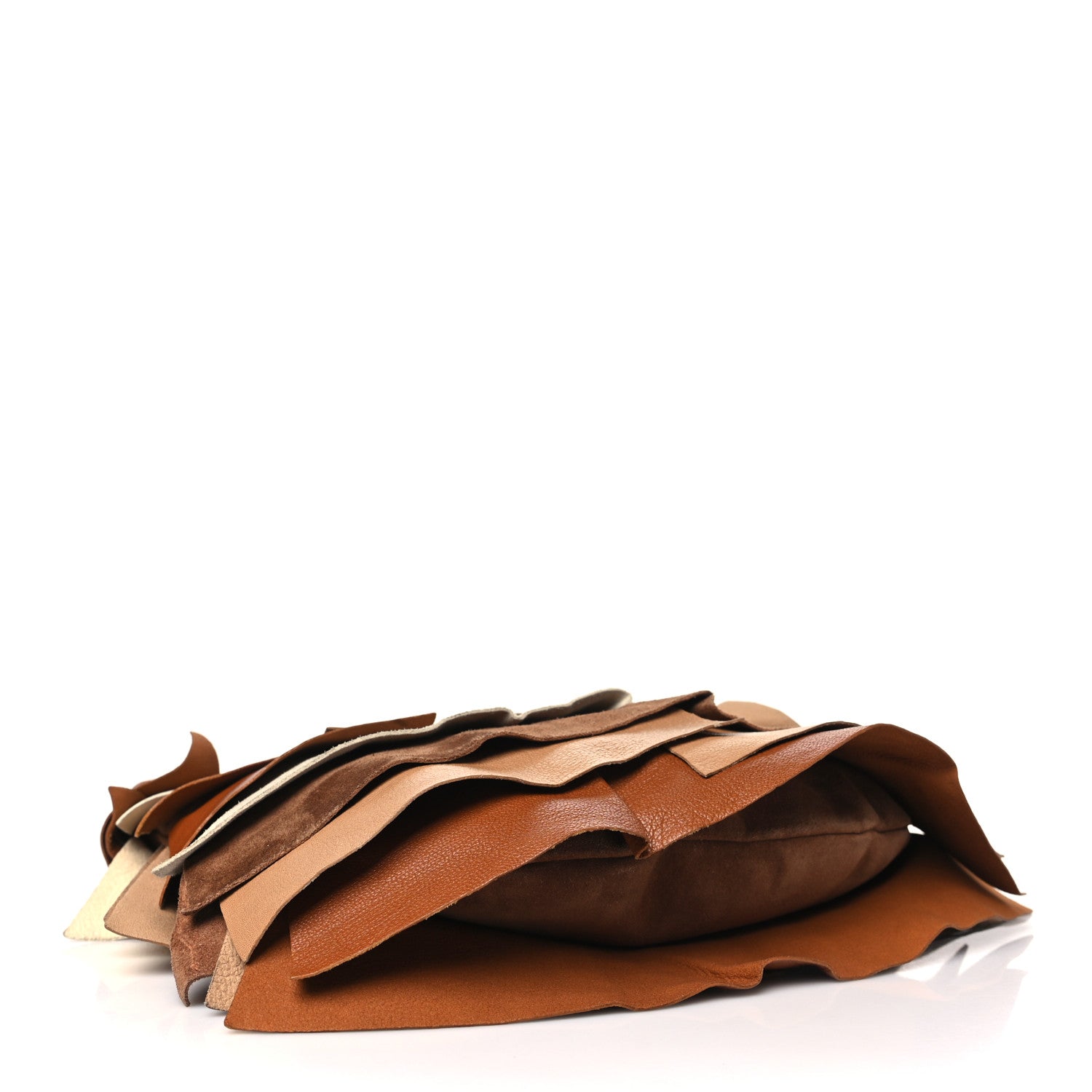 Saint Laurent Calfskin Suede Saint Tropez Ruffle Bag 4 of 9