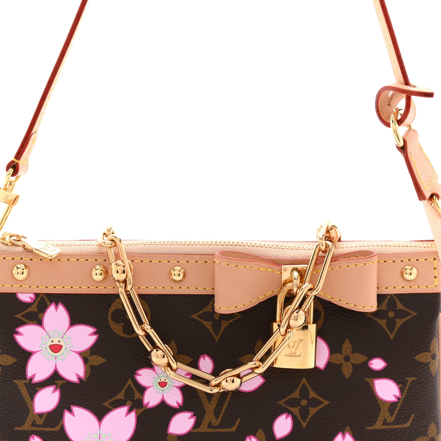 Louis Vuitton LV X TM Monogram Pochette Accessories Sakura Brown 7 of 10