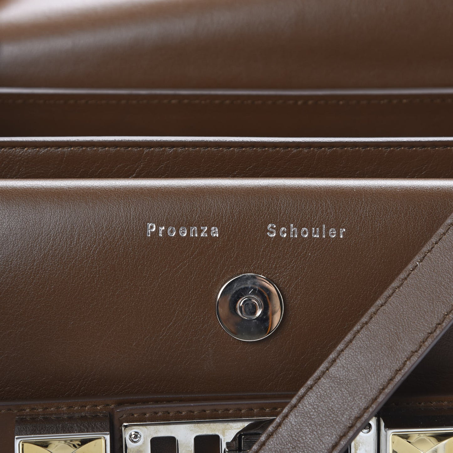 Smooth Calfskin Mini PS11 Classic Shoulder Bag Hazelnut