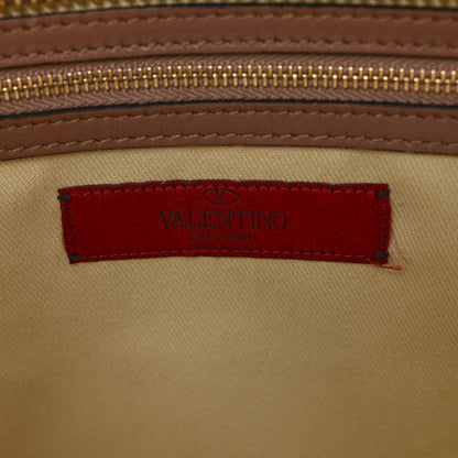 Valentino Garavani Vitello Small Rockstud Double Handle Tote Antique Rose 6 of 15