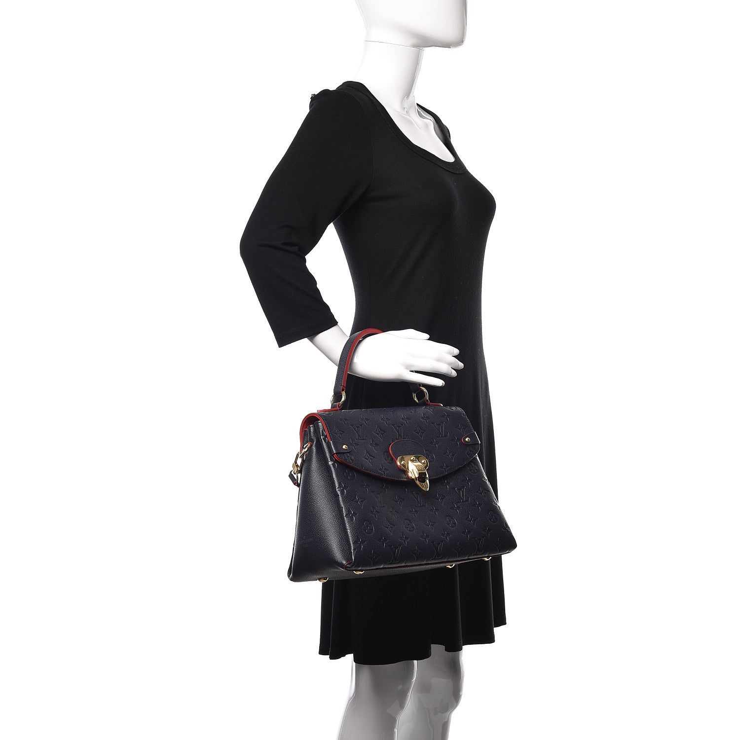 Louis Vuitton Empreinte Georges MM Marine Rouge 2 of 10