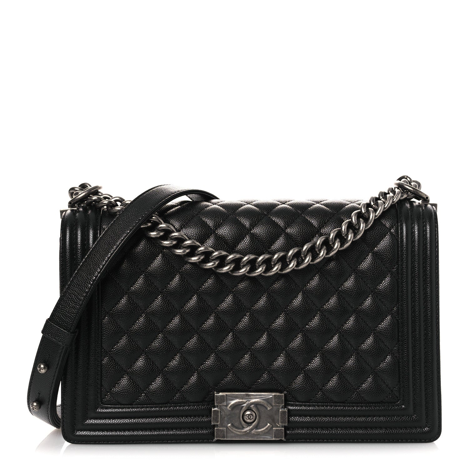 Chanel Caviar Quilted New Medium Boy Flap Black 1 of 12