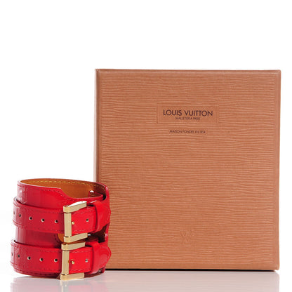 Louis Vuitton Vernis Charlton Bracelet Rouge 7 of 7