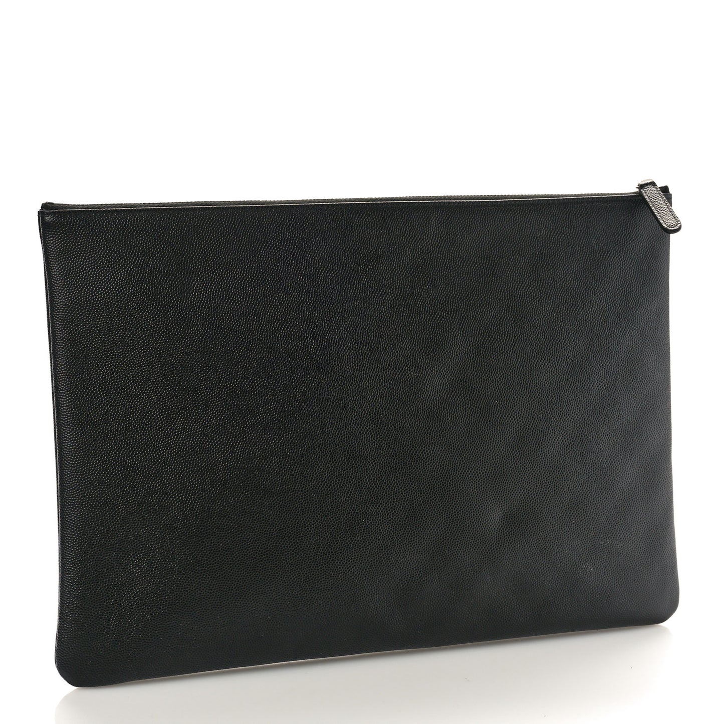 Caviar Studded Medium Deauville Pouch Black