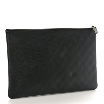 Chanel Caviar Studded Medium Deauville Pouch Black 3 of 9