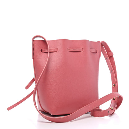 Mansur Gavriel Saffiano Mini Mini Bucket Bag Blush 3 of 10