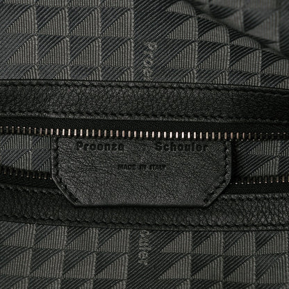 Proenza Schouler Calfskin Triangle Embossed Travel Bag Black 6 of 7