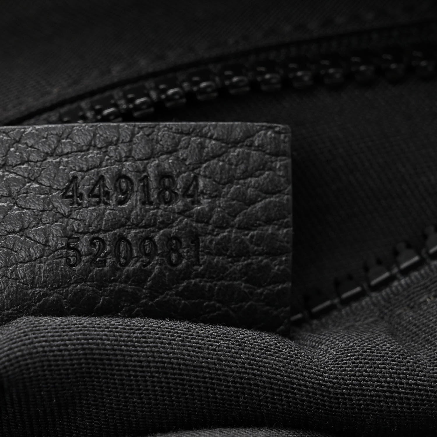 Gucci Nylon Monogram Small Flat Messenger Bag Black 7 of 10